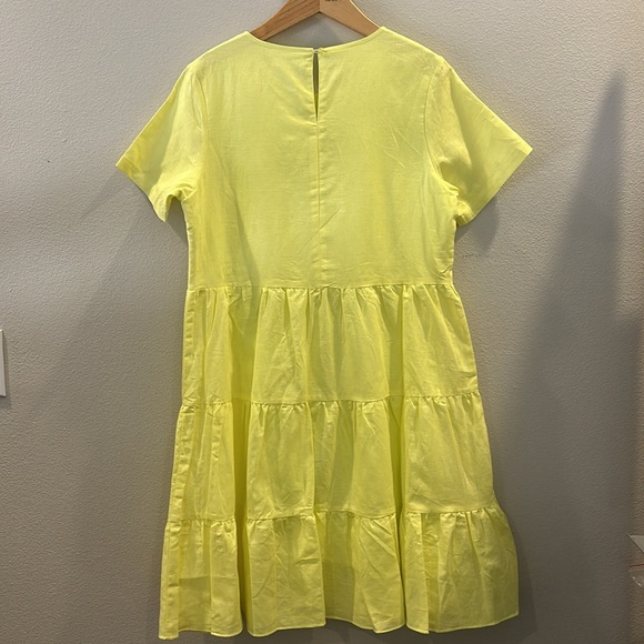 NWT Kestan yellow linen blend dress - Picture 7 of 8